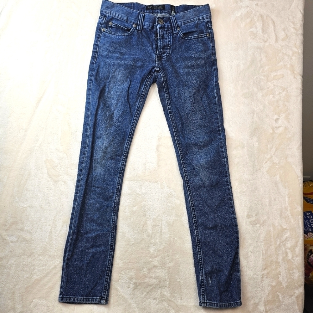 Rude Men’s Skinny Jeans 28W 32L Medium Wash Hot Topic Denim